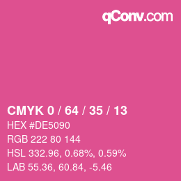 Color code: CMYK 0 / 64 / 35 / 13 | qconv.com