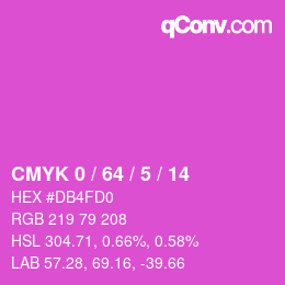 Color code: CMYK 0 / 64 / 5 / 14 | qconv.com