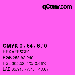 Color code: CMYK 0 / 64 / 6 / 0 | qconv.com