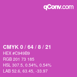 Color code: CMYK 0 / 64 / 8 / 21 | qconv.com