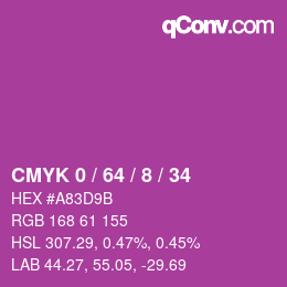 Color code: CMYK 0 / 64 / 8 / 34 | qconv.com