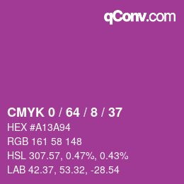 Color code: CMYK 0 / 64 / 8 / 37 | qconv.com