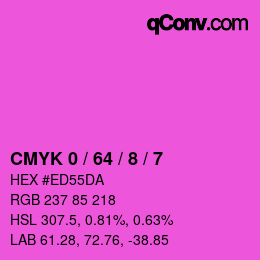 Color code: CMYK 0 / 64 / 8 / 7 | qconv.com