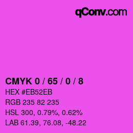 Color code: CMYK 0 / 65 / 0 / 8 | qconv.com