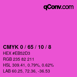 Color code: CMYK 0 / 65 / 10 / 8 | qconv.com