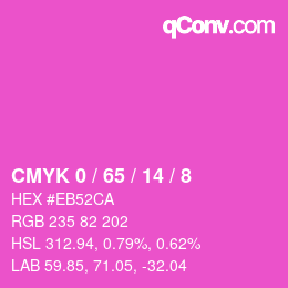Color code: CMYK 0 / 65 / 14 / 8 | qconv.com