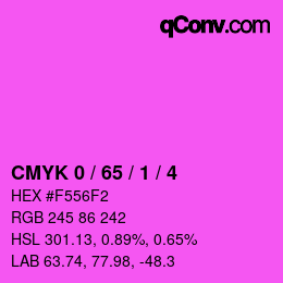 Color code: CMYK 0 / 65 / 1 / 4 | qconv.com