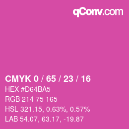 Color code: CMYK 0 / 65 / 23 / 16 | qconv.com