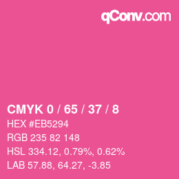 Color code: CMYK 0 / 65 / 37 / 8 | qconv.com