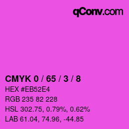 Color code: CMYK 0 / 65 / 3 / 8 | qconv.com