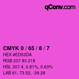 Color code: CMYK 0 / 65 / 8 / 7 | qconv.com