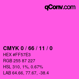 Color code: CMYK 0 / 66 / 11 / 0 | qconv.com