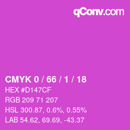 Color code: CMYK 0 / 66 / 1 / 18 | qconv.com