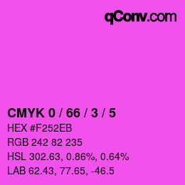 Color code: CMYK 0 / 66 / 3 / 5 | qconv.com