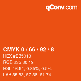 Color code: CMYK 0 / 66 / 92 / 8 | qconv.com