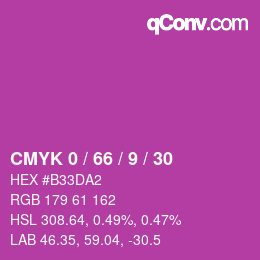 Color code: CMYK 0 / 66 / 9 / 30 | qconv.com