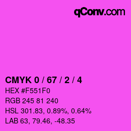 Color code: CMYK 0 / 67 / 2 / 4 | qconv.com