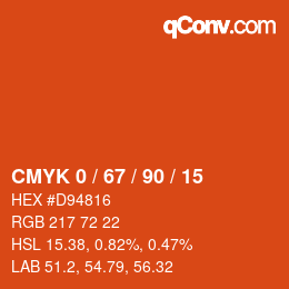 Color code: CMYK 0 / 67 / 90 / 15 | qconv.com