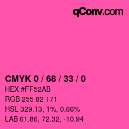 Color code: CMYK 0 / 68 / 33 / 0 | qconv.com