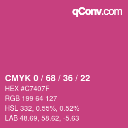Color code: CMYK 0 / 68 / 36 / 22 | qconv.com