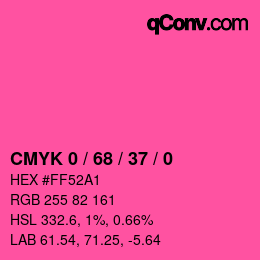 Color code: CMYK 0 / 68 / 37 / 0 | qconv.com