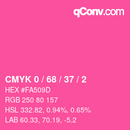 Color code: CMYK 0 / 68 / 37 / 2 | qconv.com