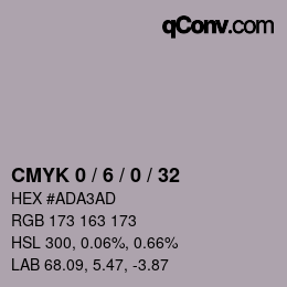 Color code: CMYK 0 / 6 / 0 / 32 | qconv.com