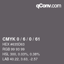 Color code: CMYK 0 / 6 / 0 / 61 | qconv.com