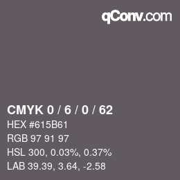 Color code: CMYK 0 / 6 / 0 / 62 | qconv.com