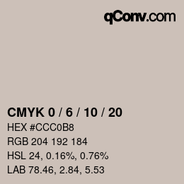 Color code: CMYK 0 / 6 / 10 / 20 | qconv.com