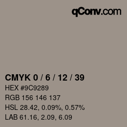 Color code: CMYK 0 / 6 / 12 / 39 | qconv.com