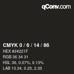 Color code: CMYK 0 / 6 / 14 / 86 | qconv.com