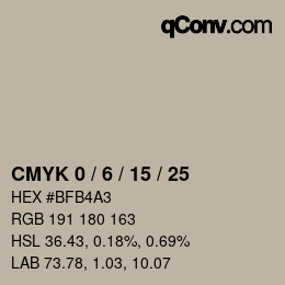 Color code: CMYK 0 / 6 / 15 / 25 | qconv.com