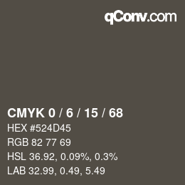 Color code: CMYK 0 / 6 / 15 / 68 | qconv.com