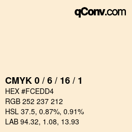 Color code: CMYK 0 / 6 / 16 / 1 | qconv.com