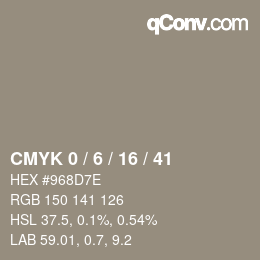 Color code: CMYK 0 / 6 / 16 / 41 | qconv.com