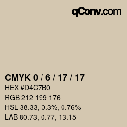 Color code: CMYK 0 / 6 / 17 / 17 | qconv.com