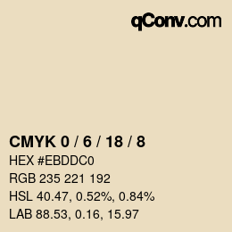 Color code: CMYK 0 / 6 / 18 / 8 | qconv.com