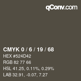 Color code: CMYK 0 / 6 / 19 / 68 | qconv.com
