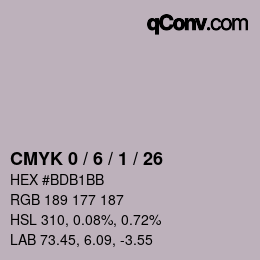 Color code: CMYK 0 / 6 / 1 / 26 | qconv.com