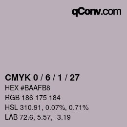 Color code: CMYK 0 / 6 / 1 / 27 | qconv.com
