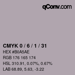 Color code: CMYK 0 / 6 / 1 / 31 | qconv.com