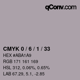 Color code: CMYK 0 / 6 / 1 / 33 | qconv.com