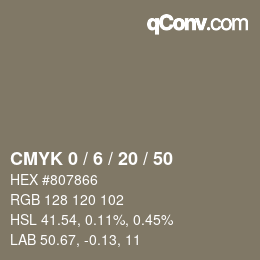 Color code: CMYK 0 / 6 / 20 / 50 | qconv.com