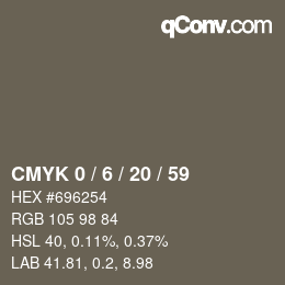 Color code: CMYK 0 / 6 / 20 / 59 | qconv.com