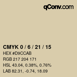 Color code: CMYK 0 / 6 / 21 / 15 | qconv.com