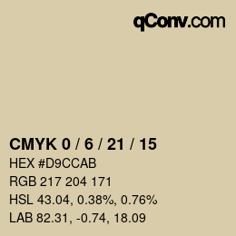 Color code: CMYK 0 / 6 / 21 / 15 | qconv.com