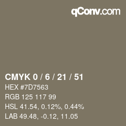 Color code: CMYK 0 / 6 / 21 / 51 | qconv.com