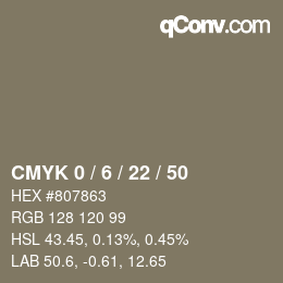 Color code: CMYK 0 / 6 / 22 / 50 | qconv.com