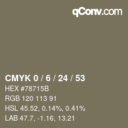 Color code: CMYK 0 / 6 / 24 / 53 | qconv.com